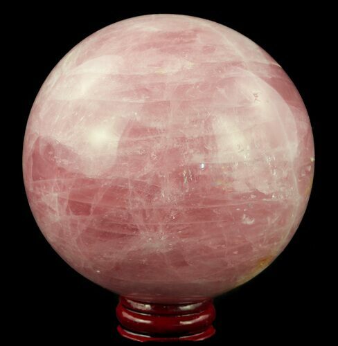 Polished Rose Quartz Sphere - Madagascar #52380